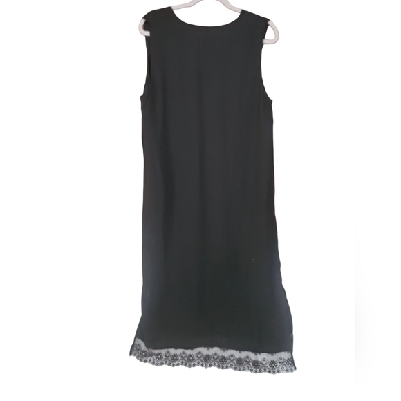 XL Who What Wear Black Sheath Dress with lace hem BNWT - Picture 8 of 8